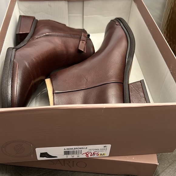 FRANCO SARTO NEMI WOMENS LEATHER BOOTIES ANKLE BOOTS - Picture 2 of 11